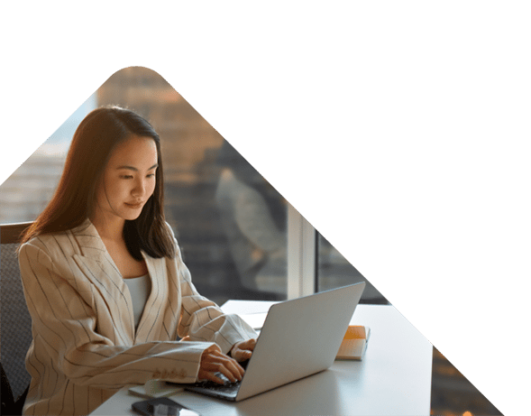 Iron Mountain Elevate the power of your work - woman looking ahead